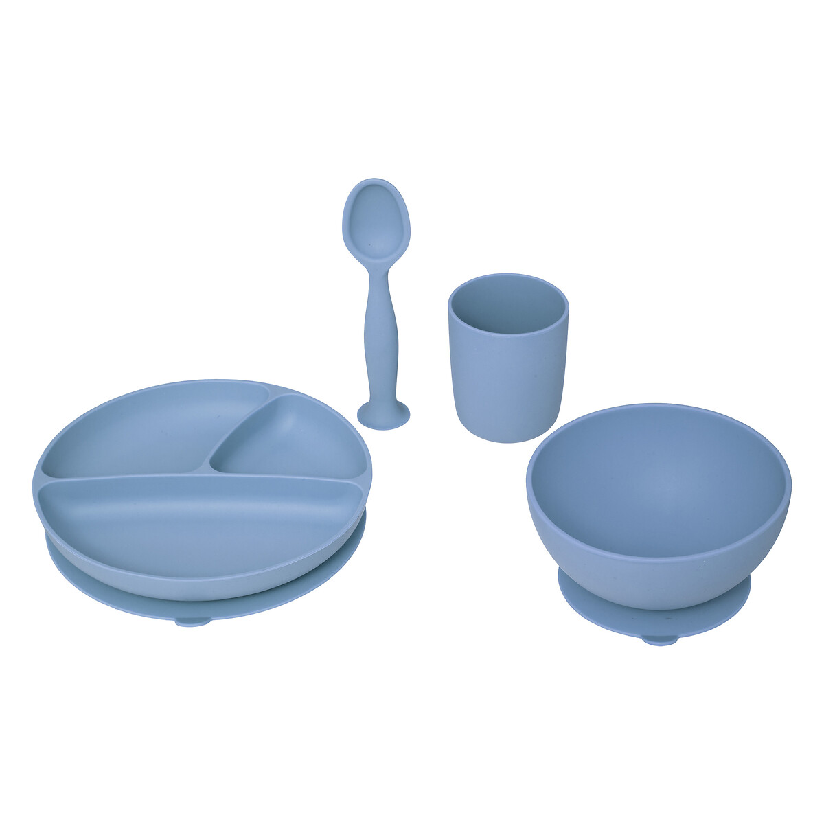 Conjunto De 4 Peças De Refeição Azul Em Silicone da hôma, fotografia 1