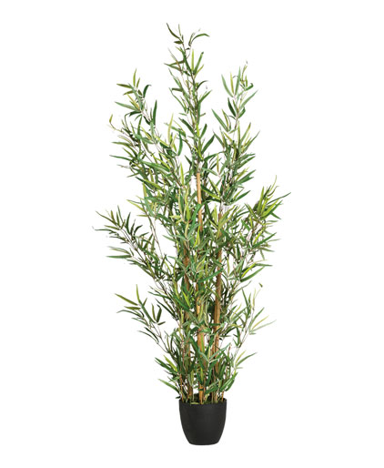 Planta de bambu artificial com pote 126cm da hôma, fotografia 1