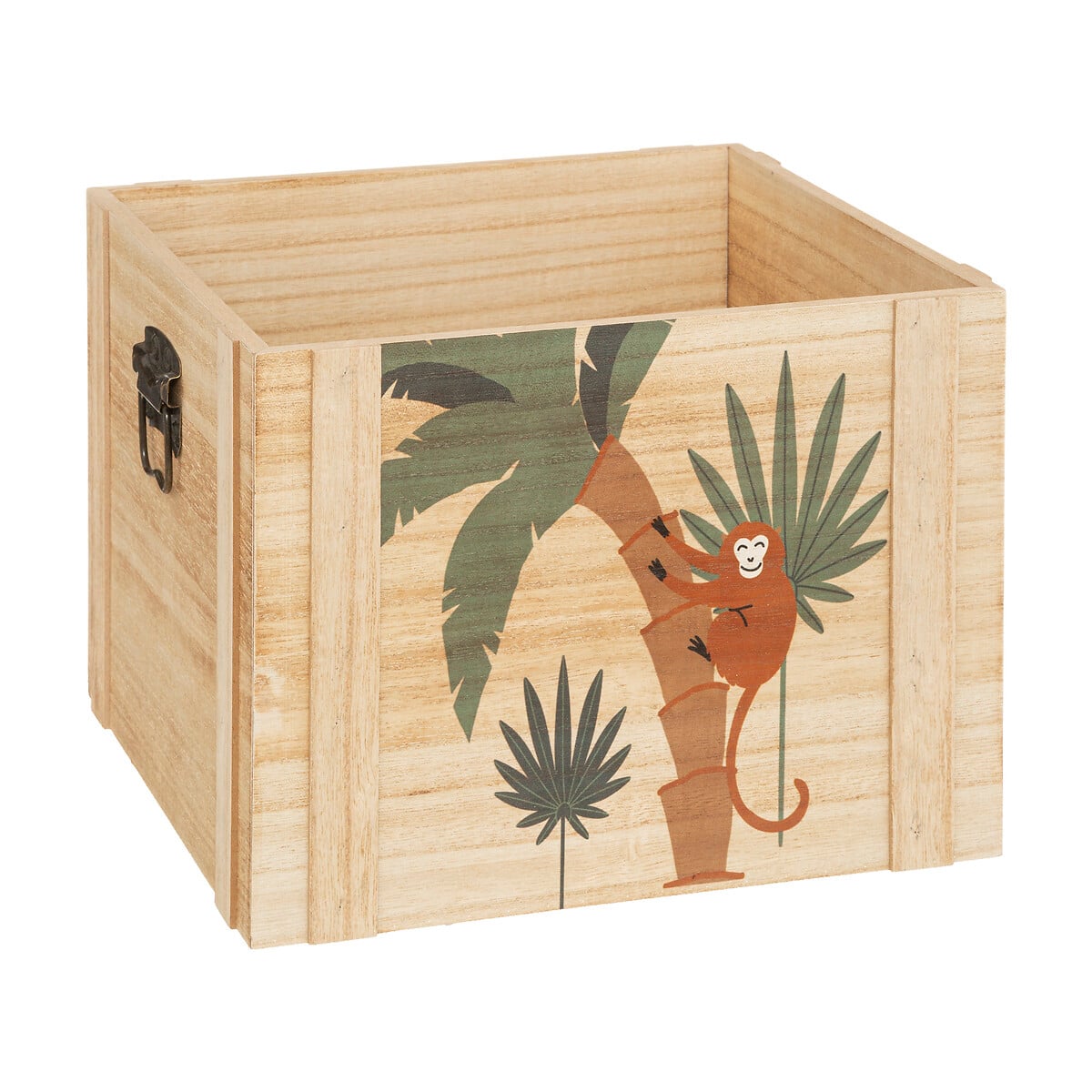 Caixa de arrumação JUNGLE bege em mdf 30x30cm by hôma, photo 1