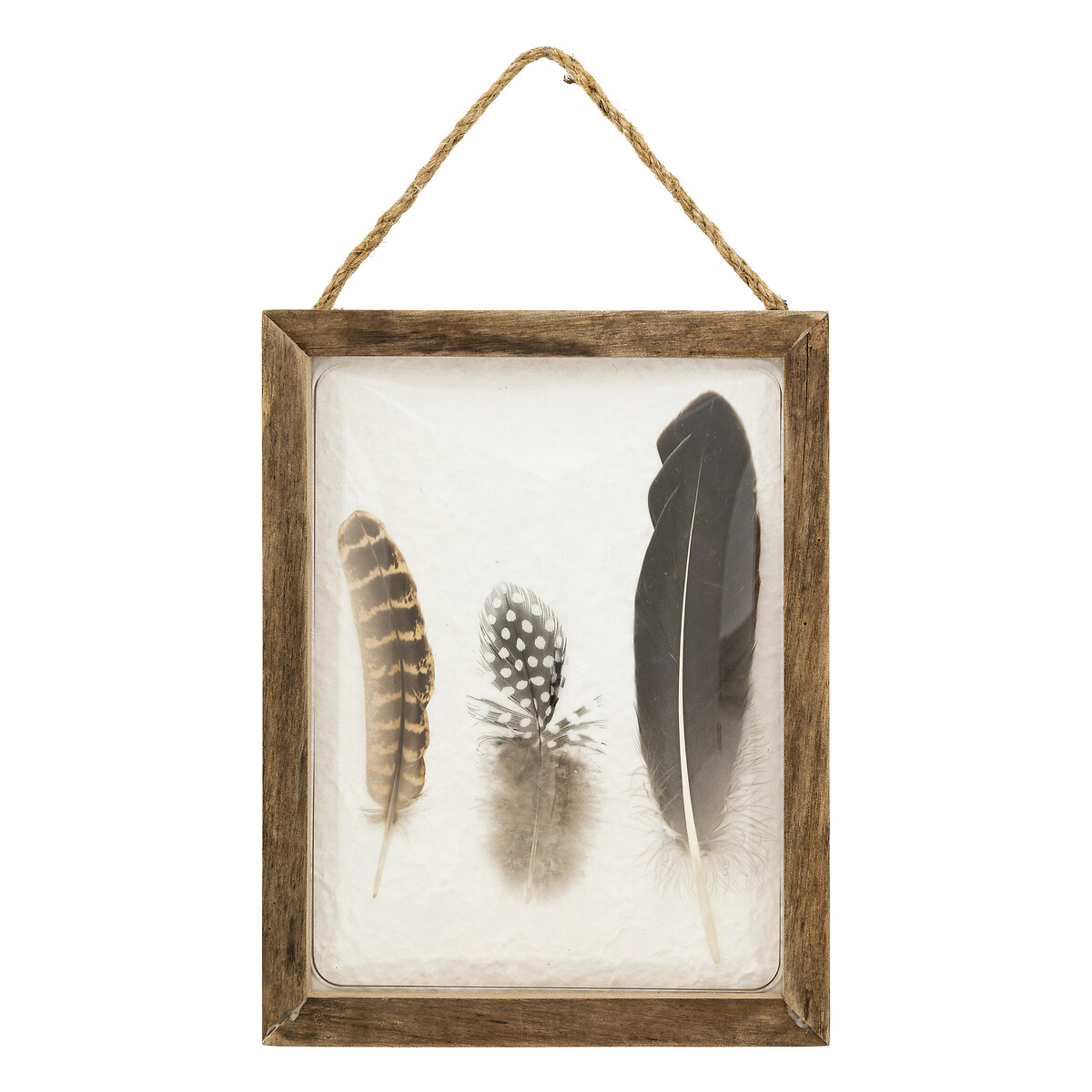 Quadro decorativo JONAS plumas em mdf 34,5cm by hôma, photo 1