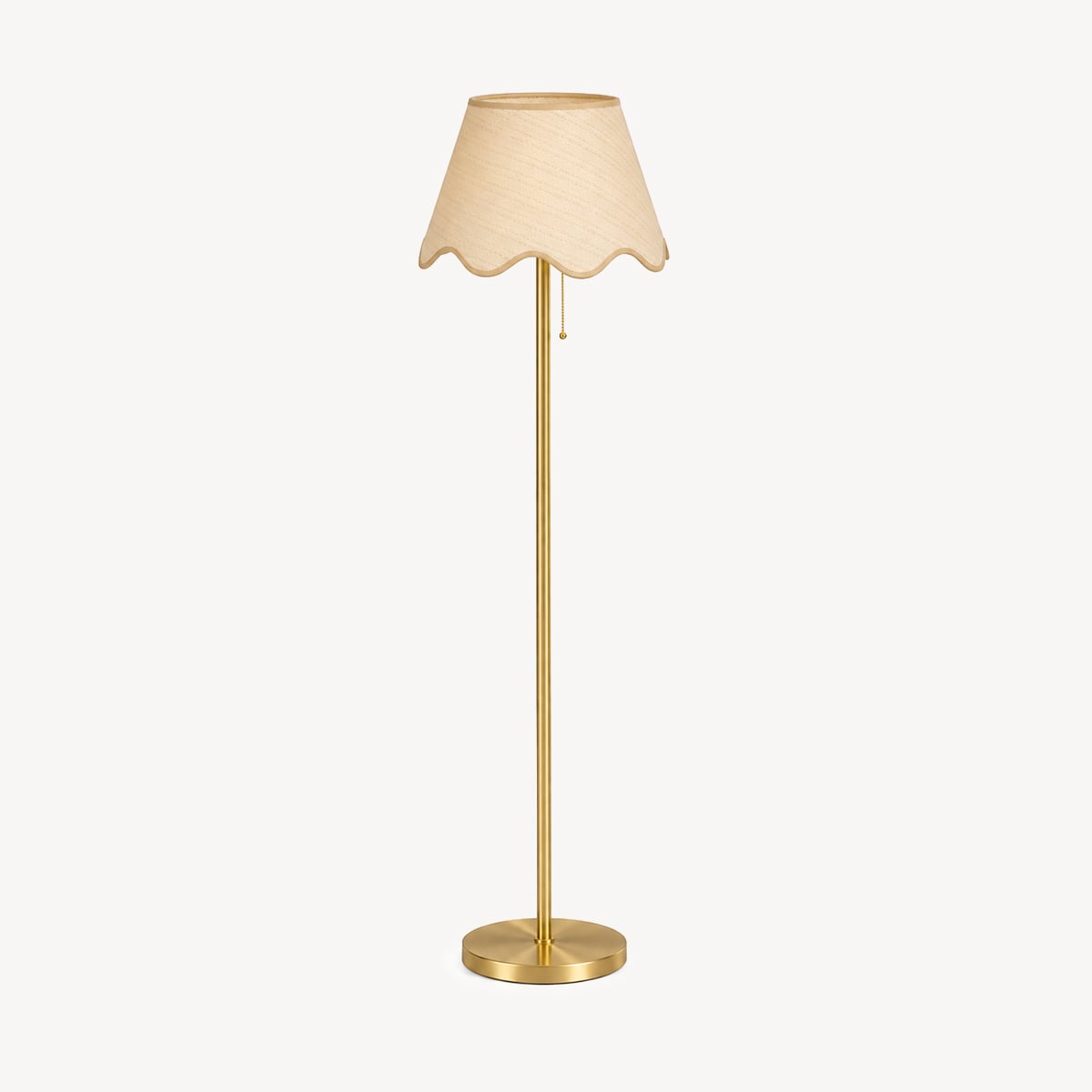 Candeeiro de pé FLORE dourado 150cm da hôma, fotografia 1