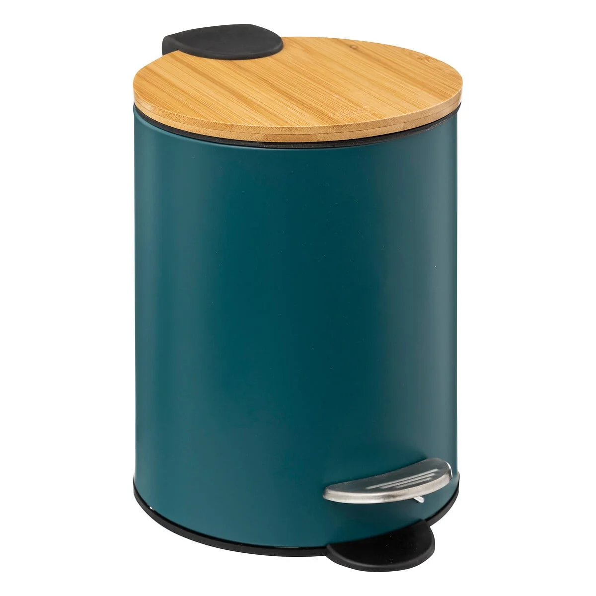 Balde MODERN azul petróleo em metal softclose 3l da hôma, fotografia 1
