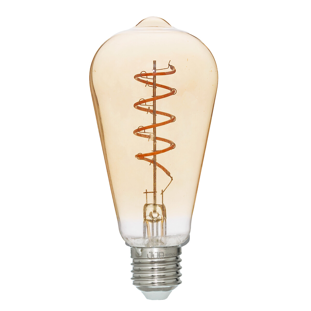 Lâmpada VINTAGE ambar espiral led e27 st64 5w by hôma, photo 1