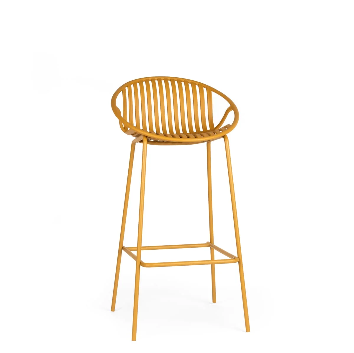 Banco bar CLAY amarelo 99cm by hôma, photo 1