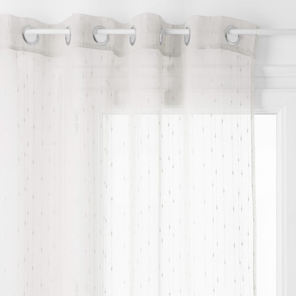Cortina organza linho 140x240cm da hôma, fotografia 1
