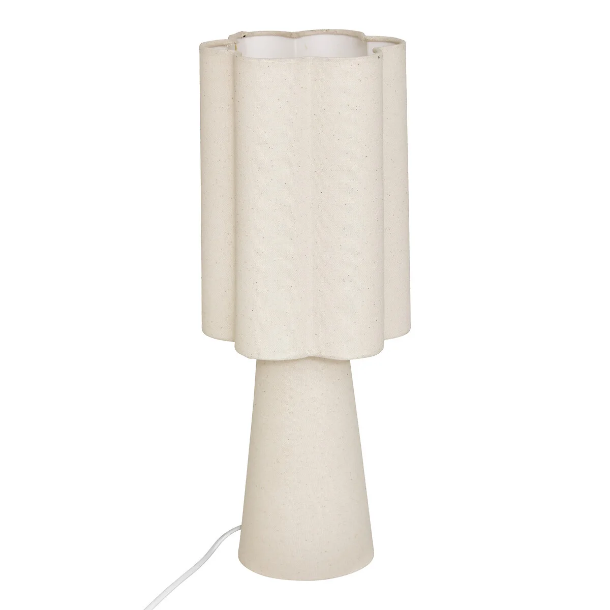 Candeeiro de mesa BLANCA bege 44cm da hôma, fotografia 1
