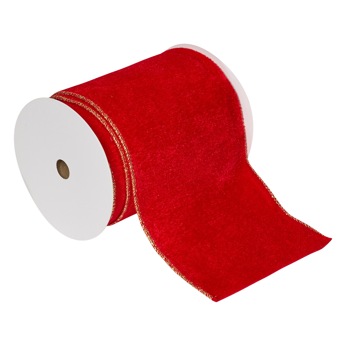 Fita em veludo vermelho 12x500cm da hôma, fotografia 1