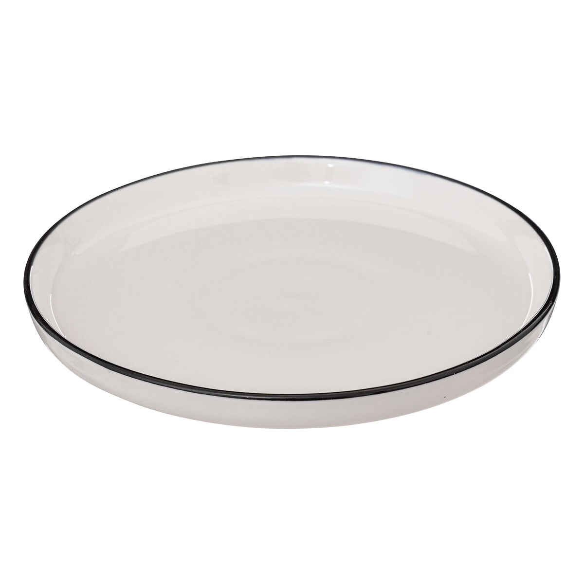 Prato de sobremesa ALIX branco em porcelana 20cm by hôma, photo 1