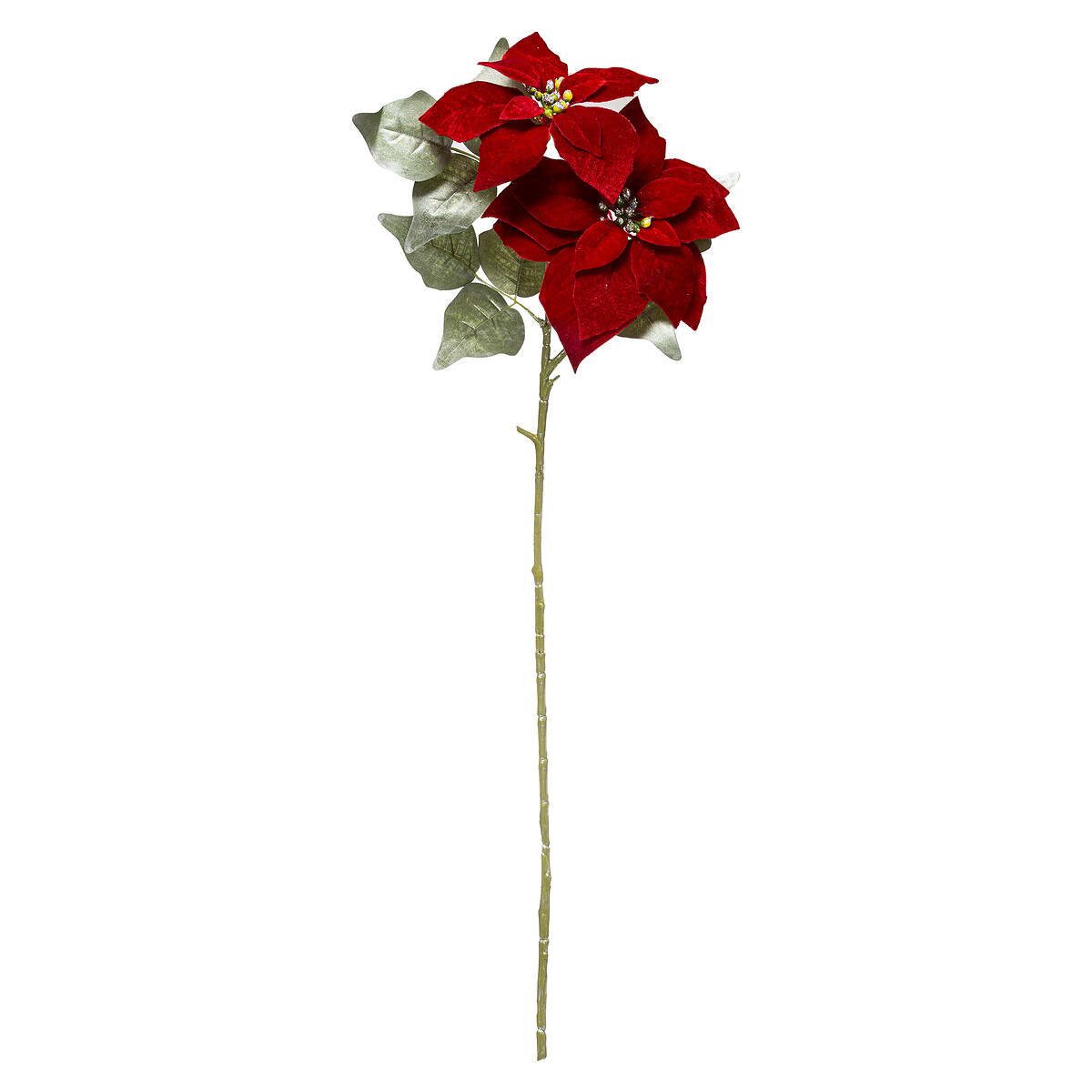 Haste Natalícia Com Flor Poinsétia Vermelha 75cm by hôma, photo 1