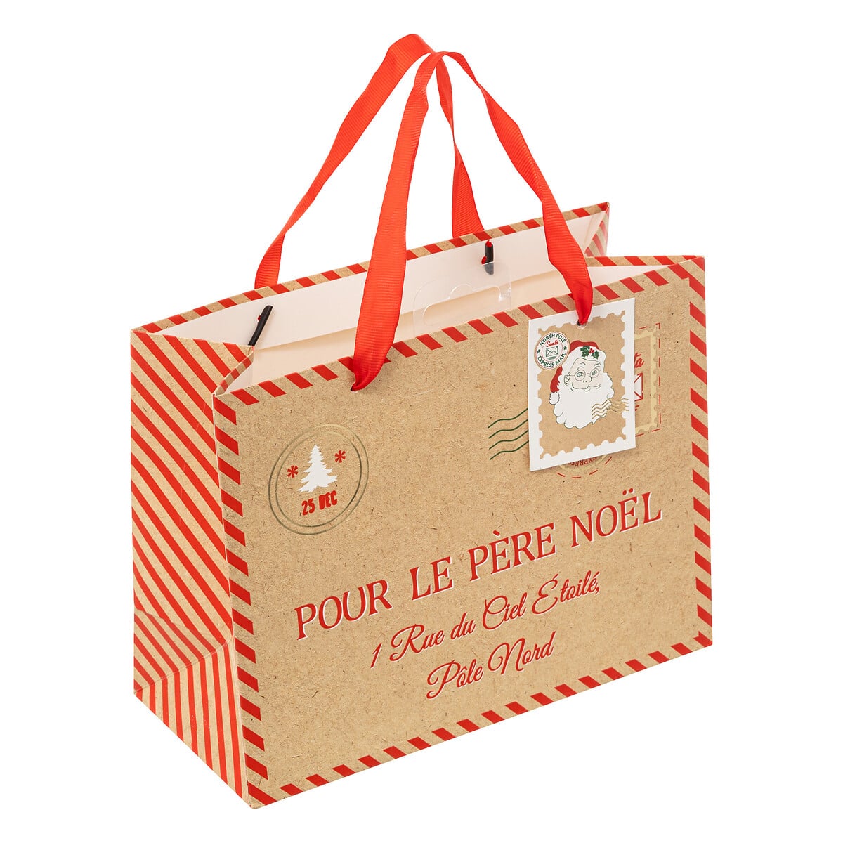 Saco de oferta carta pai natal 17x23cm da hôma, fotografia 1