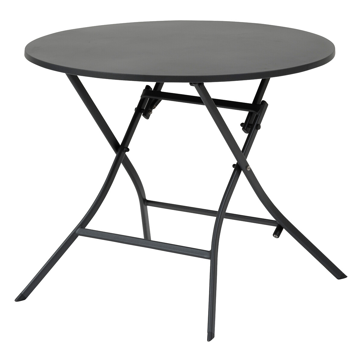 Mesa dobrável GREENSBORO redonda graphite by hôma, photo 1