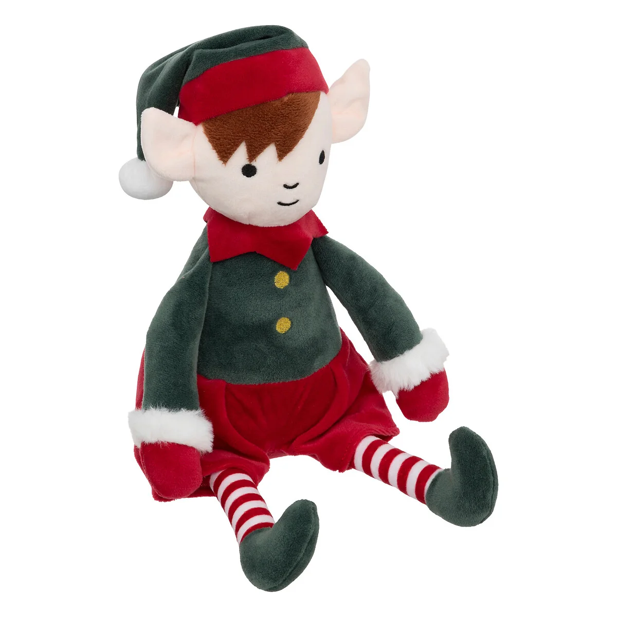 Boneco duende verde e vermelho 35cm da hôma, fotografia 1