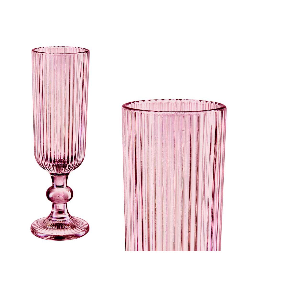 Copo de champanhe RISCAS rosa 16cl da hôma, fotografia 1