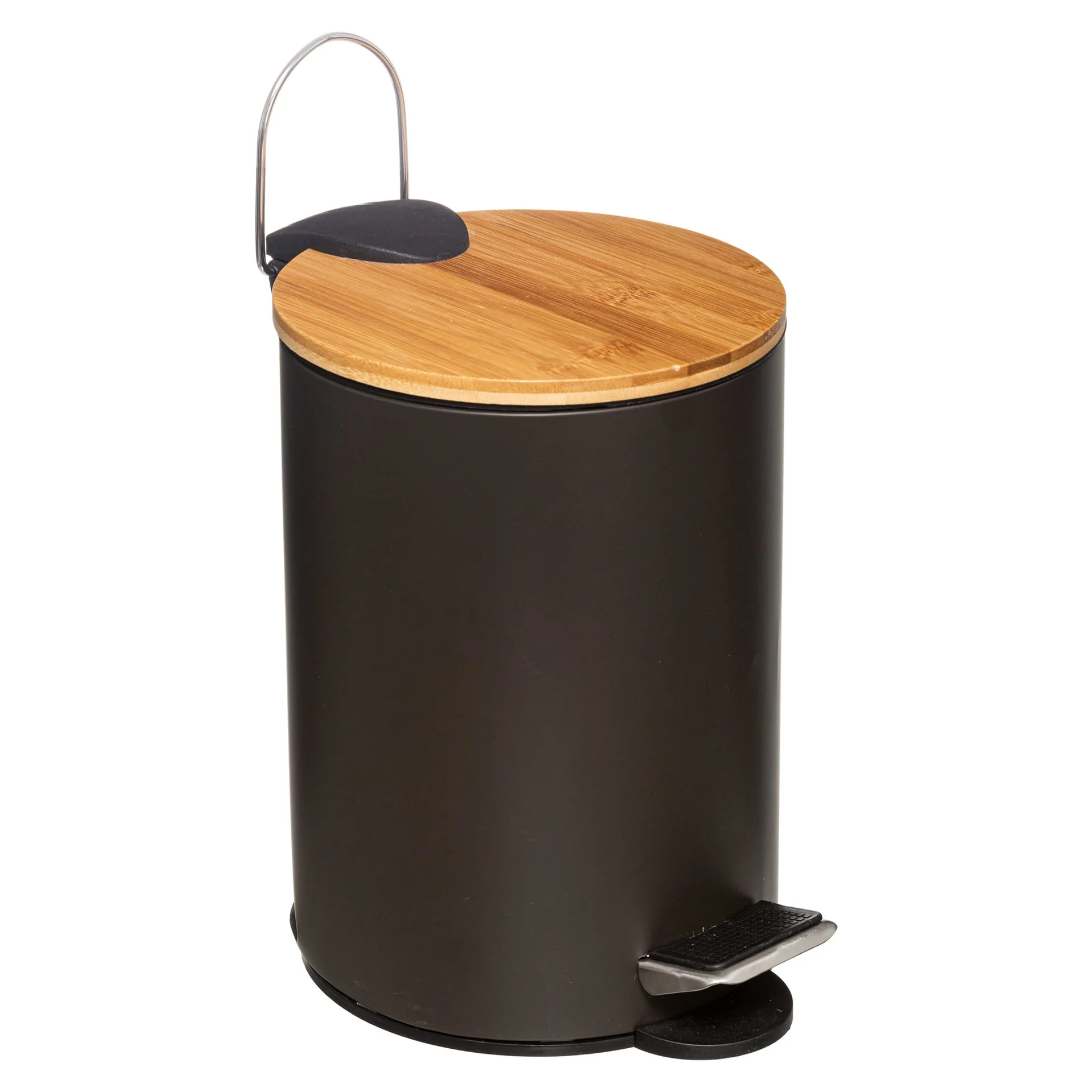 Balde MODERN preto em metal softclose 3l da hôma, fotografia 1