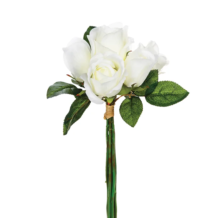 Bouquet com 7 rosas brancas da hôma, fotografia 1