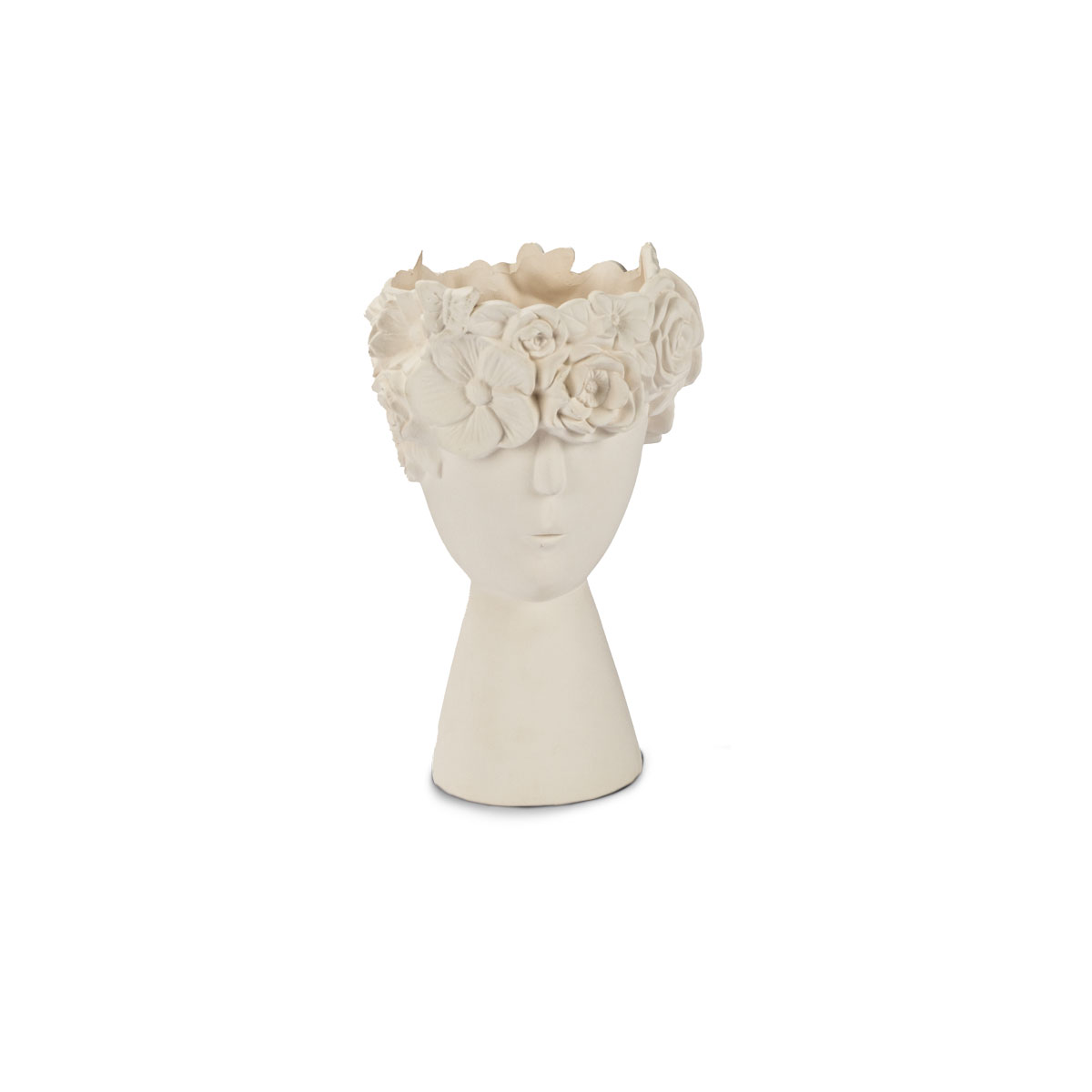 Jarra de cerâmica WINTER LIGHT branco em forma de busto 20cm by hôma, photo 1