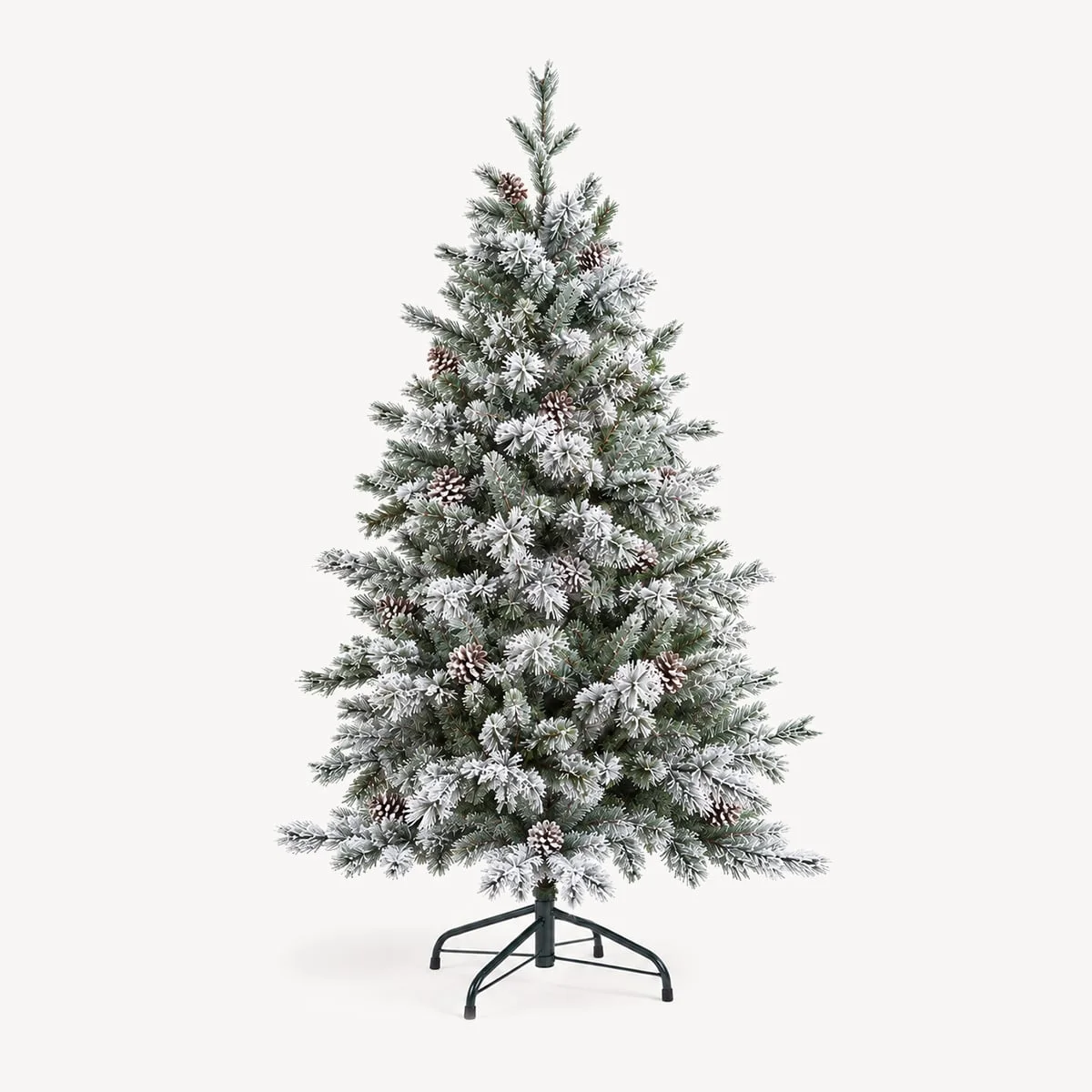 Árvore de natal YUKON verde efeito neve com pinhas 180cm by hôma, photo 1