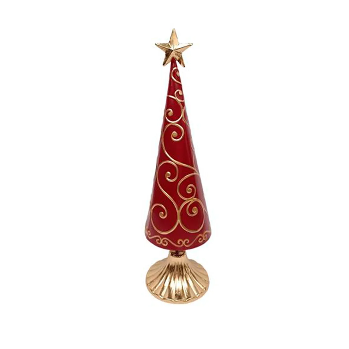 Árvore De Natal Decorativa Vermelha E Dourada 46cm by hôma, photo 1