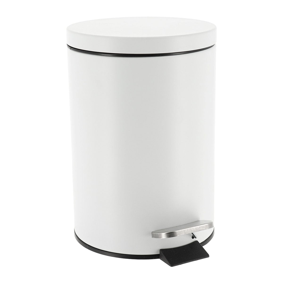 Balde wc branco inox 3l da hôma, fotografia 1