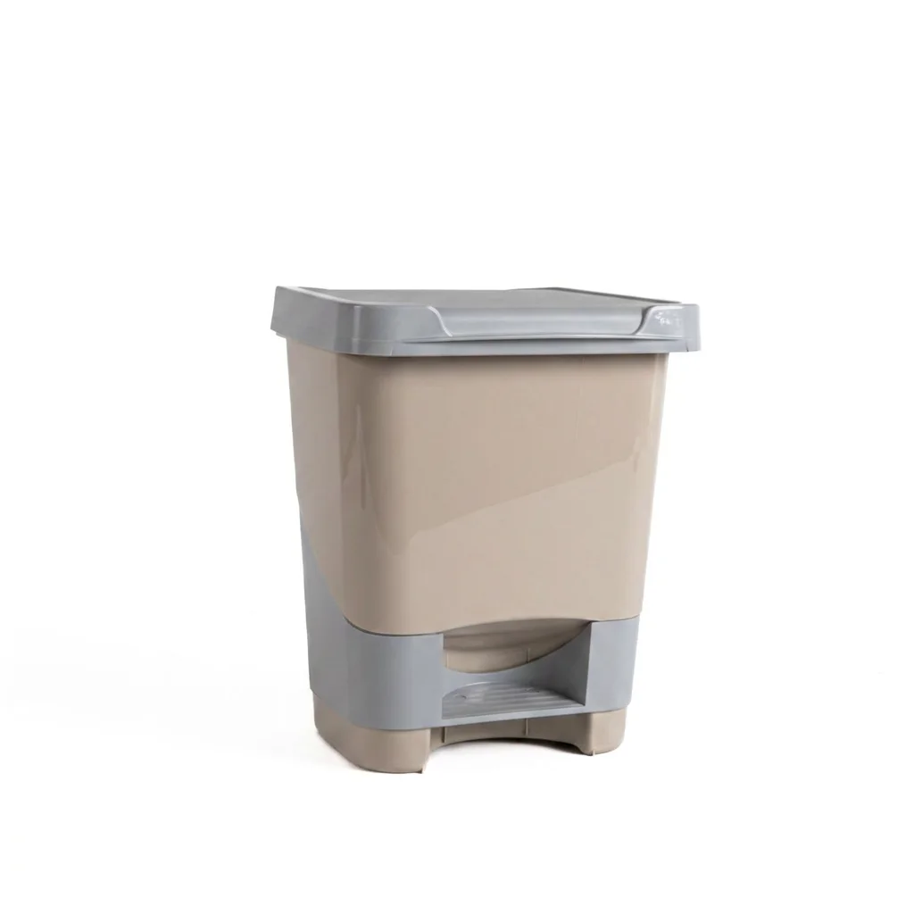 Balde do lixo 20l branco com pedal da hôma, fotografia 1