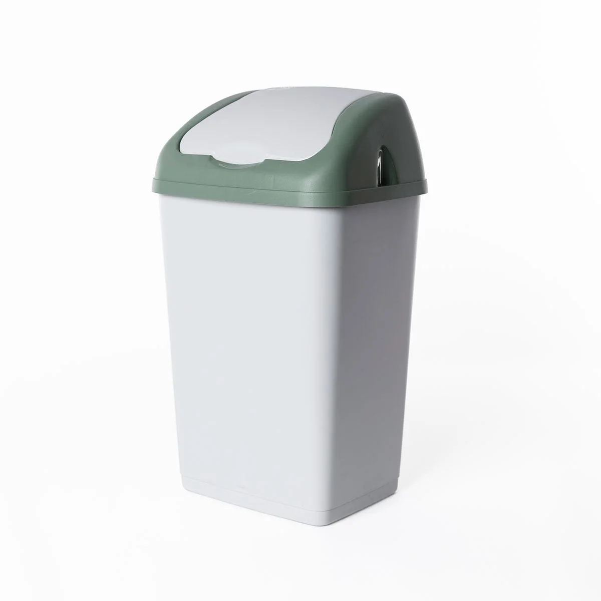 Balde do lixo ALTHEA com tampa basculante verde 35l by hôma, photo 1