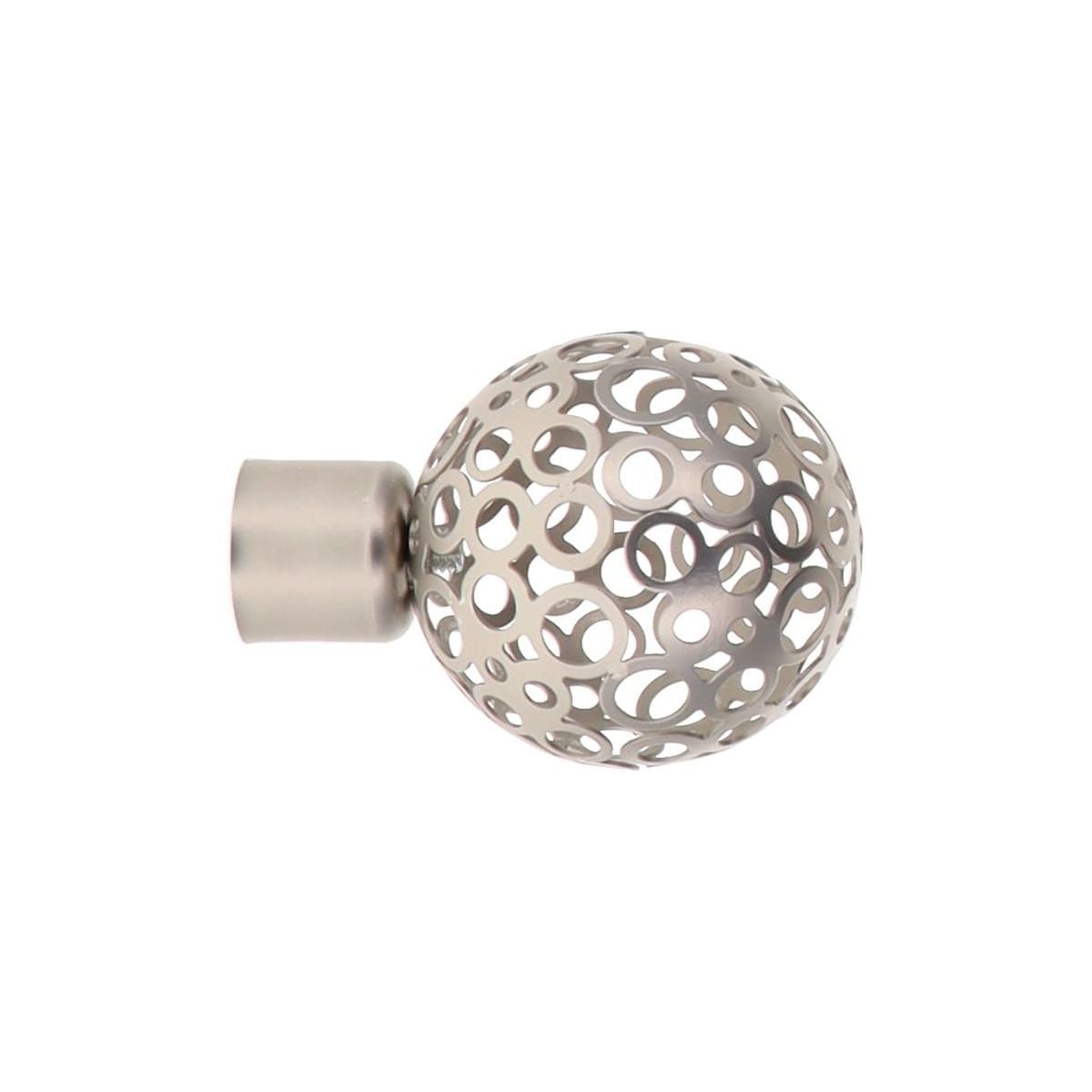Terminal bola perfurada prateado mate da hôma, fotografia 1