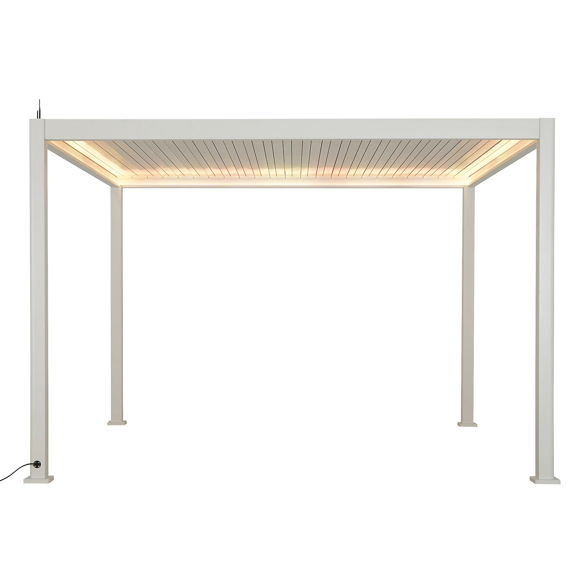 Pérgola elétrica EVORA branco 3,6x3,6cm by hôma, photo 1