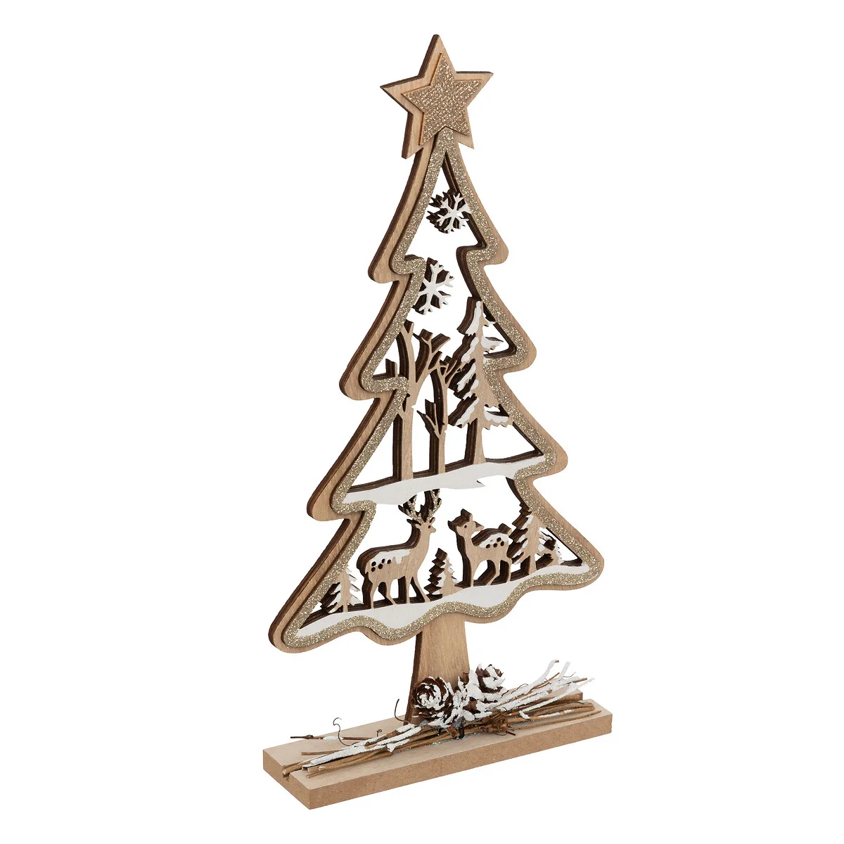 Árvore de natal decorativa em madeira 28,5cm by hôma, photo 1