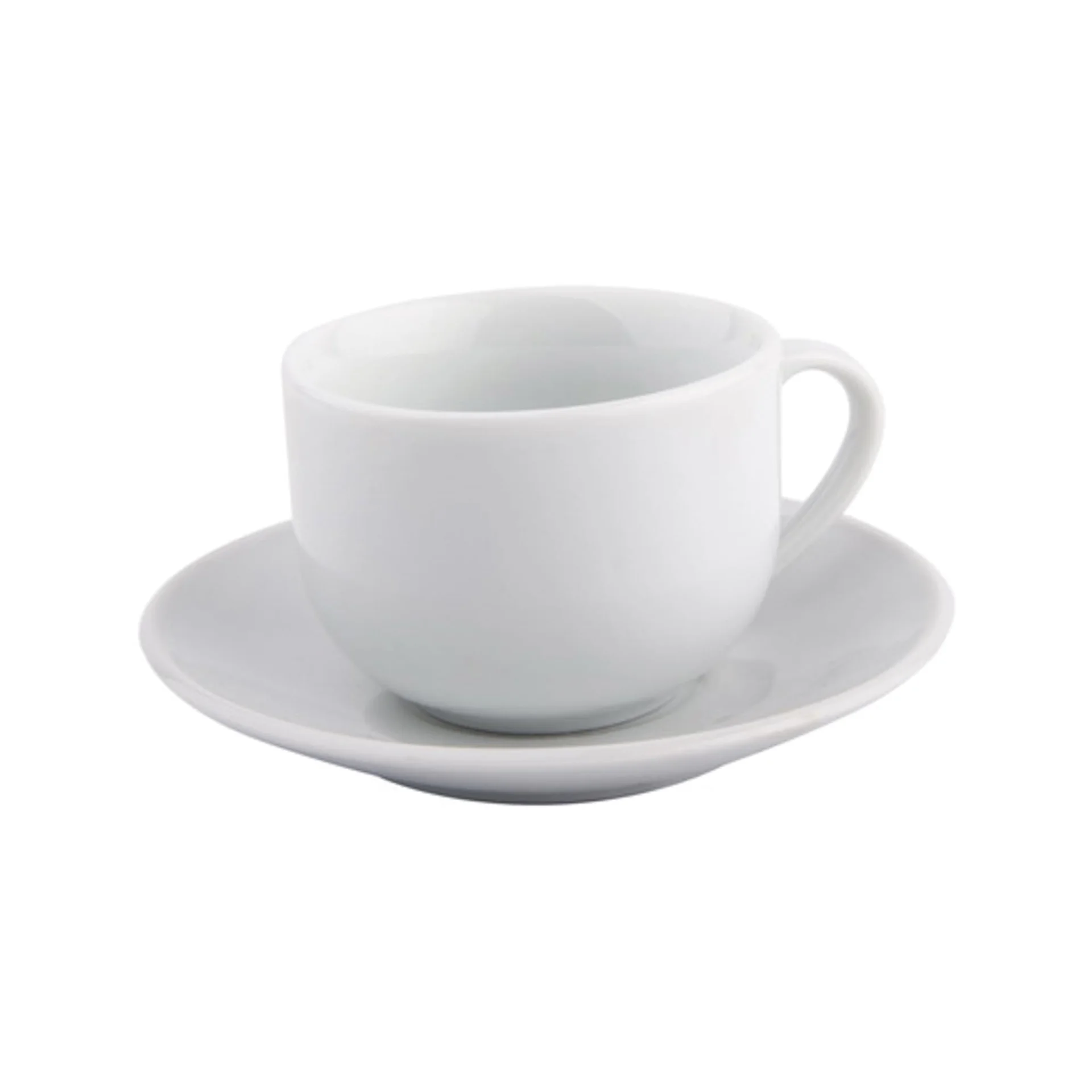 Chávena de café GIZ branca com pires em cerâmica da hôma, fotografia 1