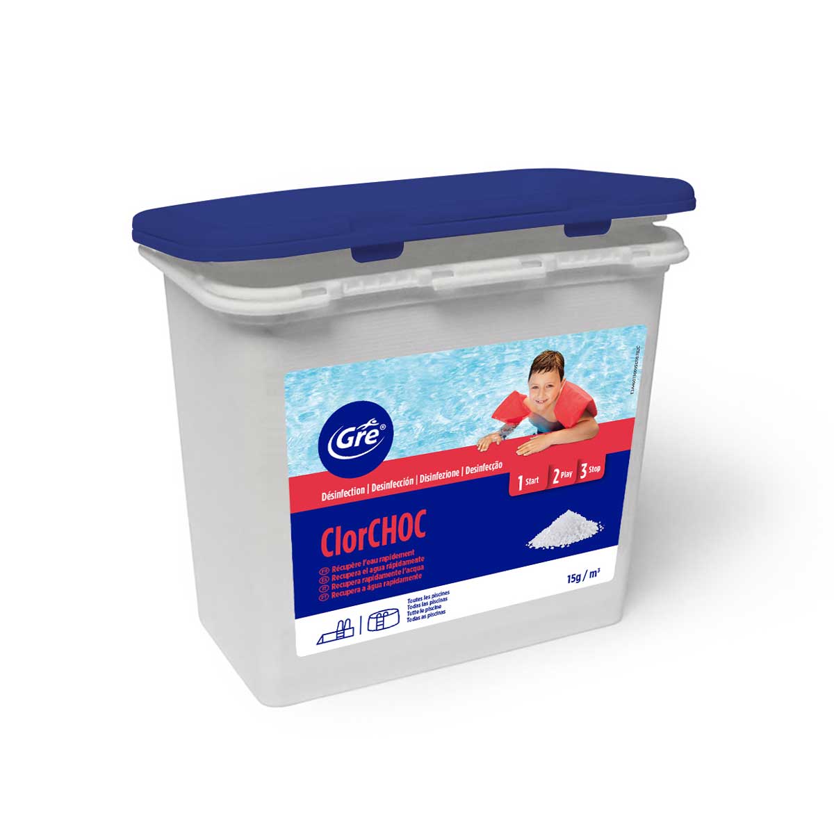 Cloro choque 1kg da hôma, fotografia 1