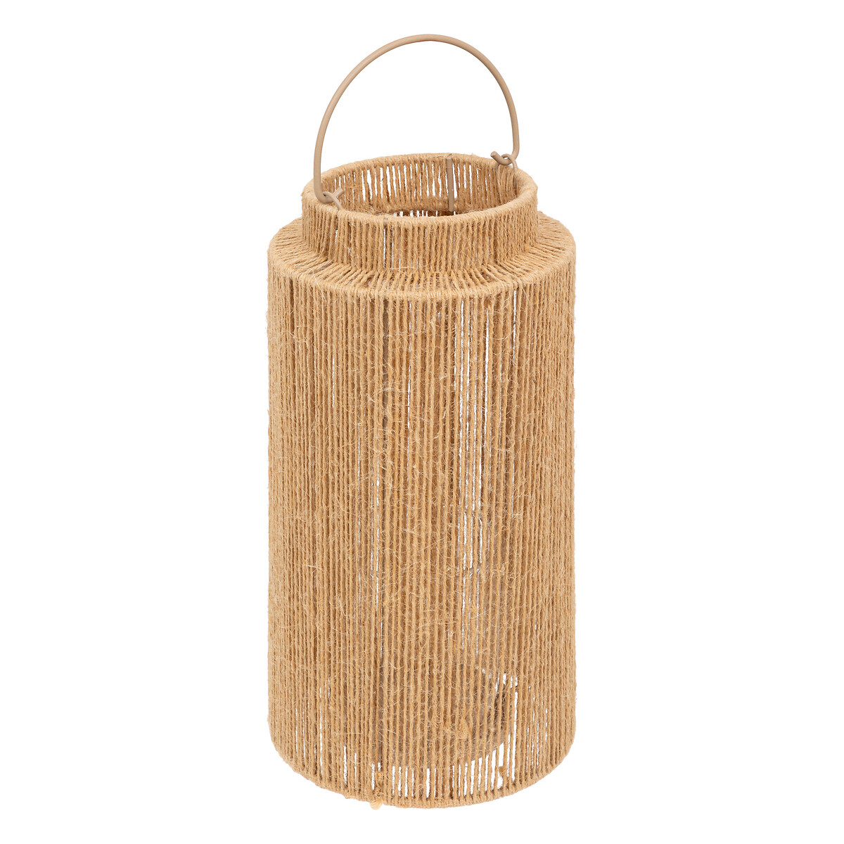 Lanterna FLO bege em sisal 30cm da hôma, fotografia 1