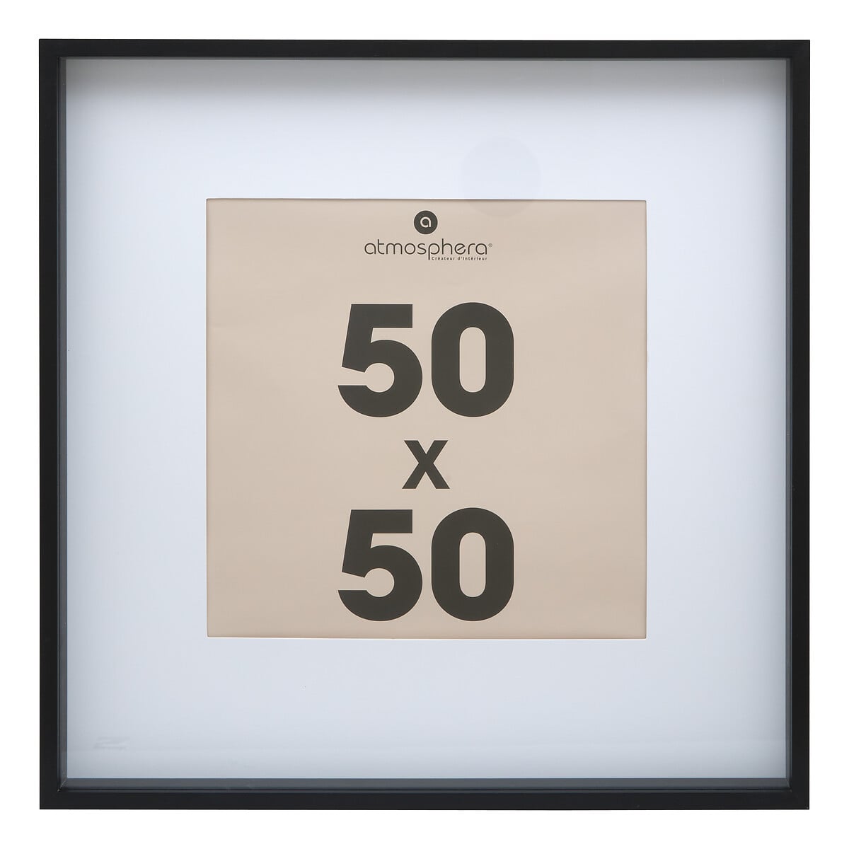 Moldura AXEL mdf preto 50x50cm da hôma, fotografia 1