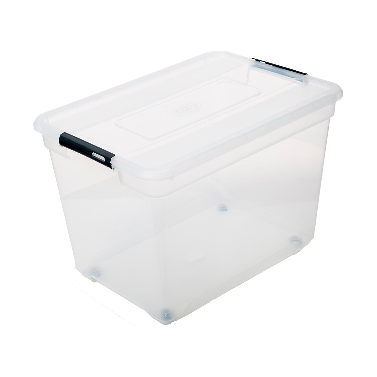 Caixa de arrumação SOLUTIONS transparente 80l da hôma, fotografia 1