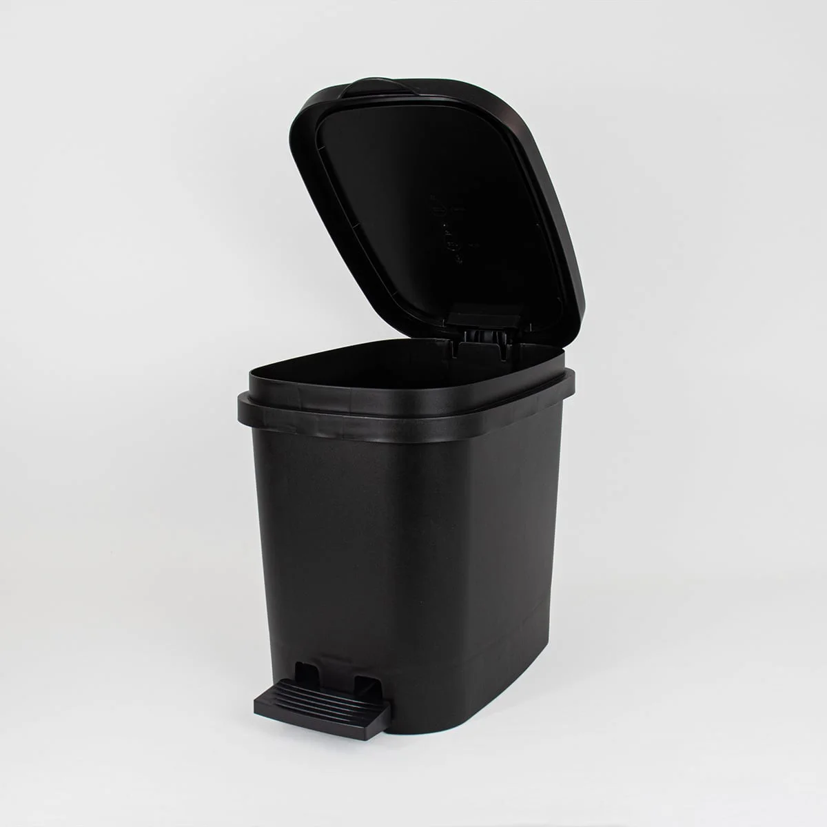 Balde wc preto com pedal 10l da hôma, fotografia 1
