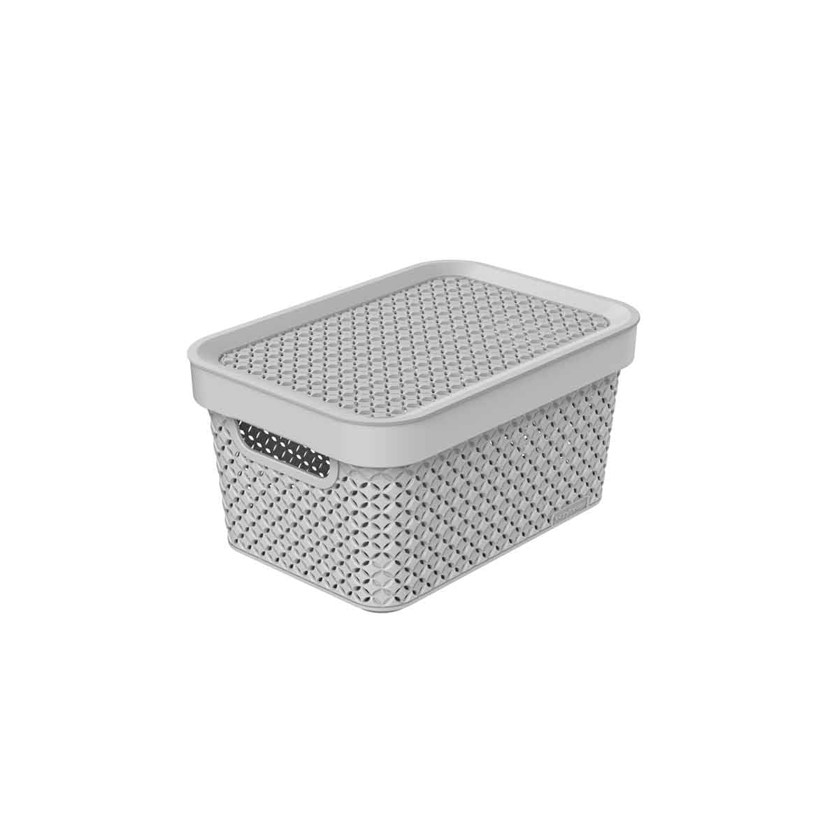 Cesto de arrumação com tampa EZYSTORAGE MODE 18l da hôma, fotografia 1