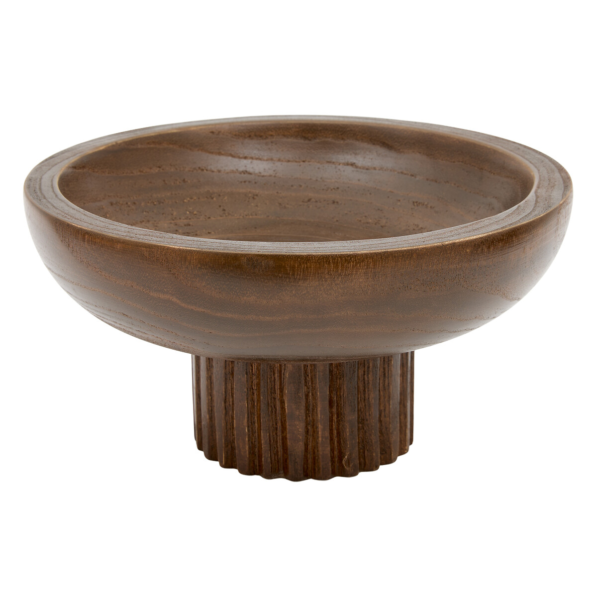 Taça decorativa HOMY castanha em madeira paulownia 18cm da hôma, fotografia 1