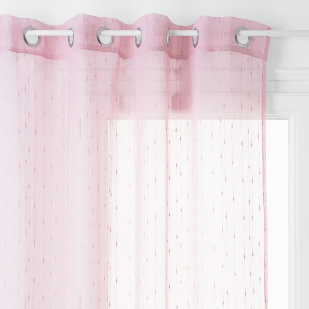 Cortina organza rosa 140x240cm da hôma, fotografia 1