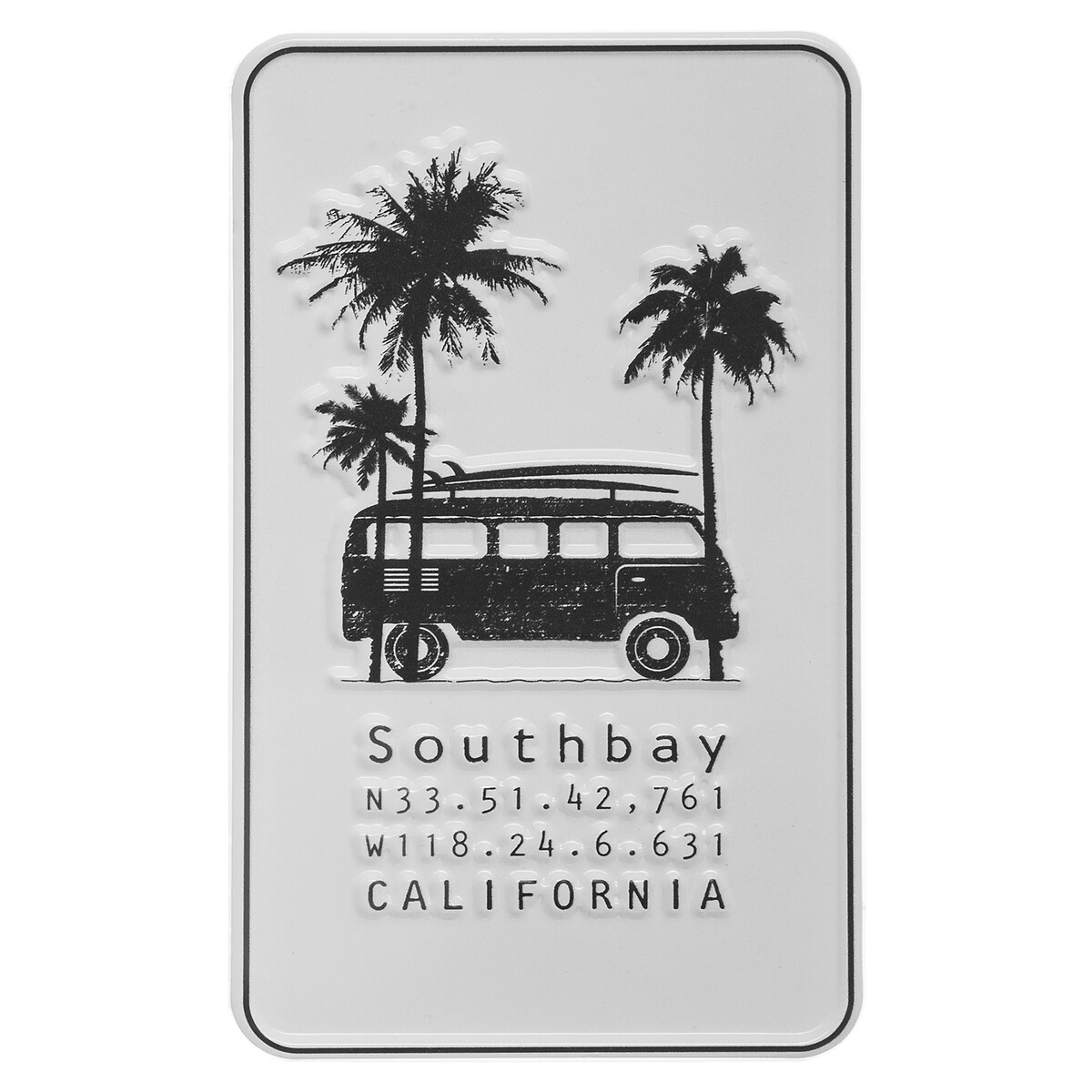 Placa decorativa SOUTH BAY branca 20x12cm by hôma, photo 1