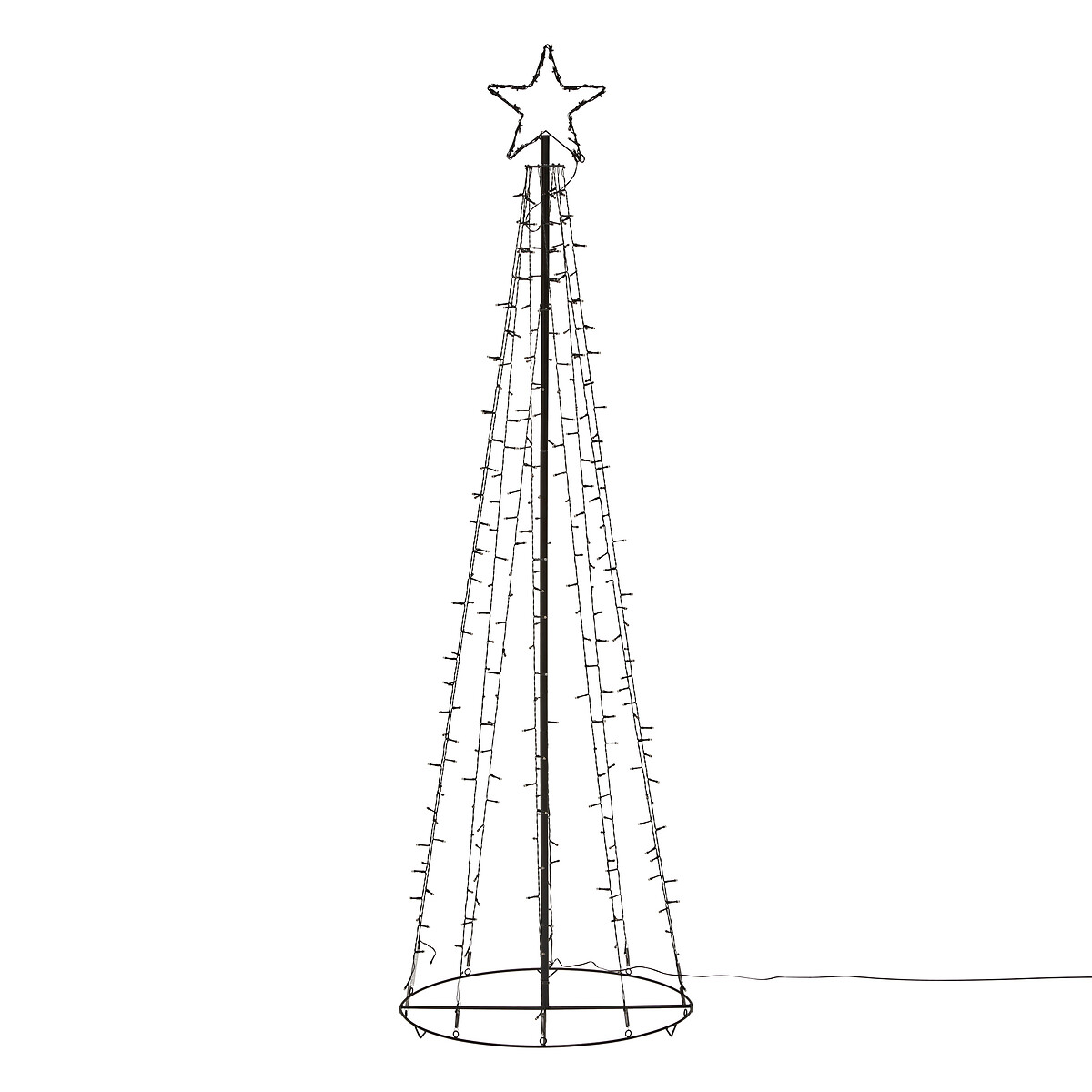 Árvore de natal luminosa 330LED 190cm da hôma, fotografia 1