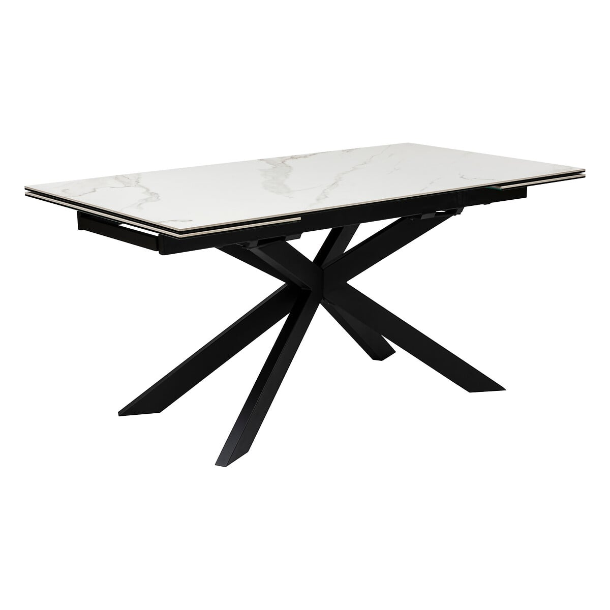 Mesa de jantar extensível BOOT efeito mármore by hôma, photo 1