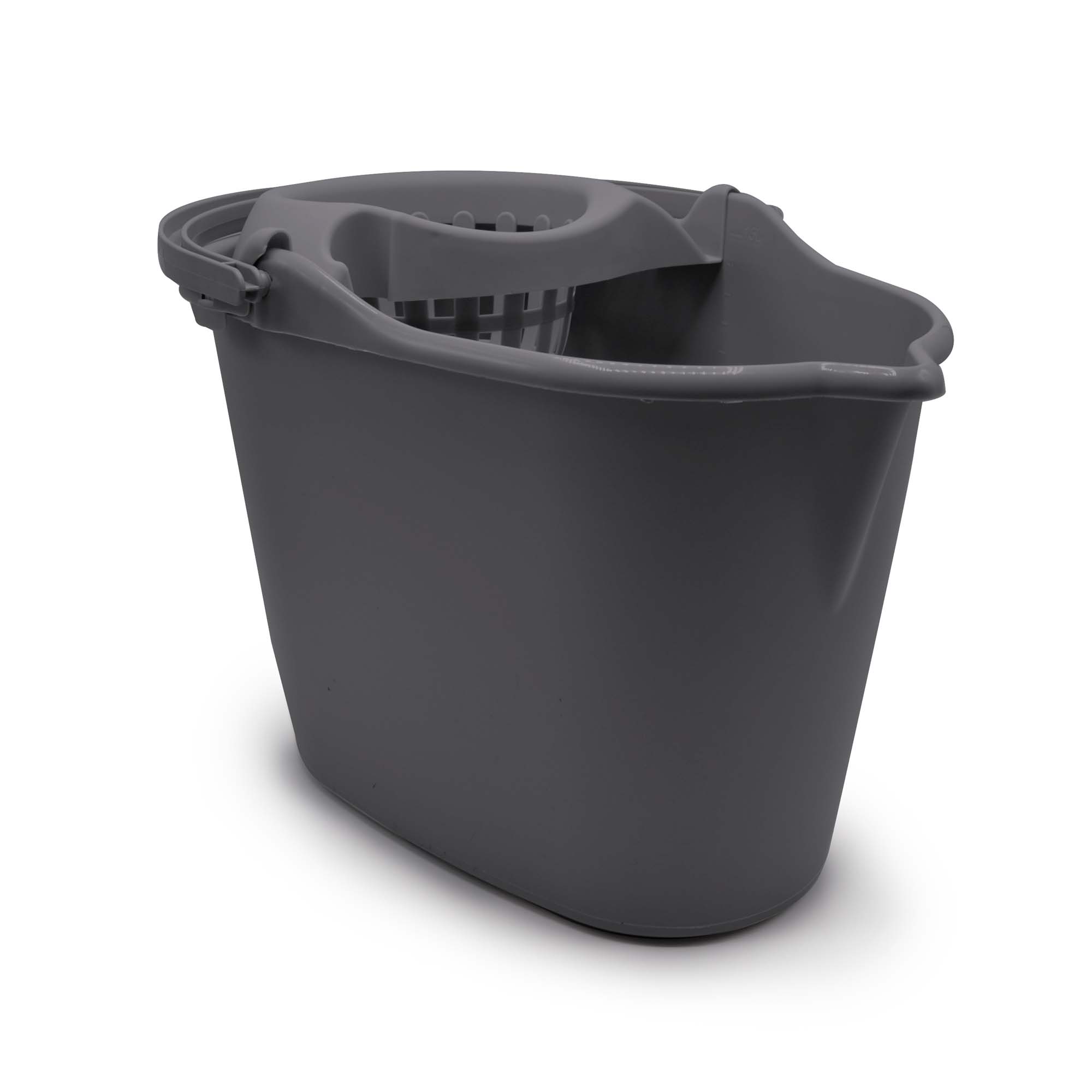 Balde oval com espremedor cinza 15l by hôma, photo 1