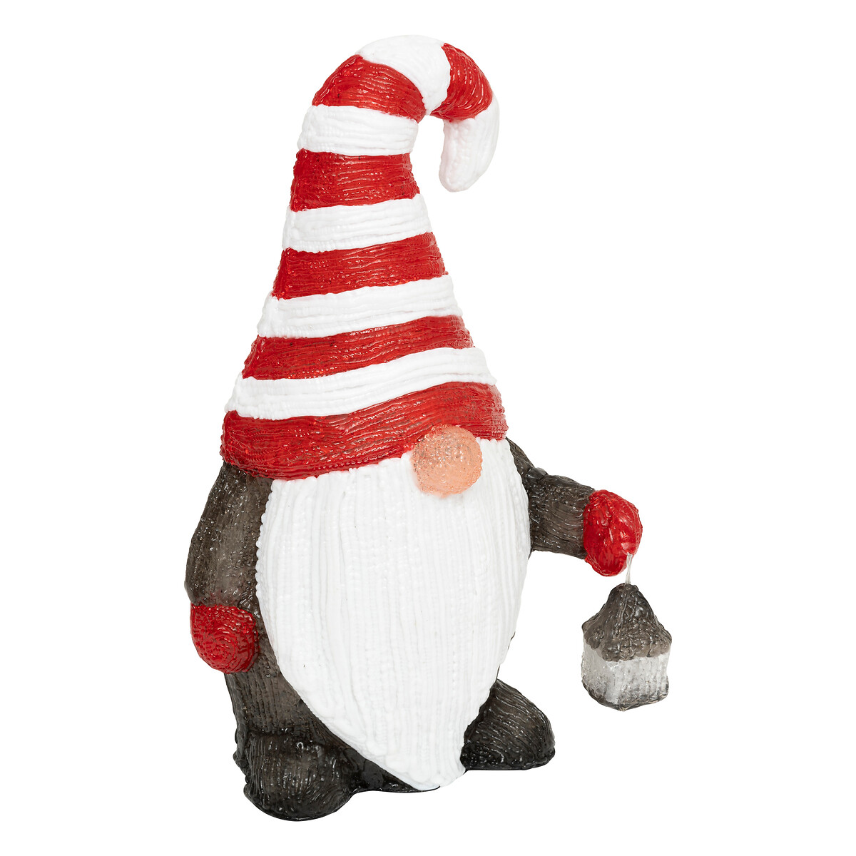 Figura de gnomo luminoso com LED solar 23x39,5cm da hôma, fotografia 1