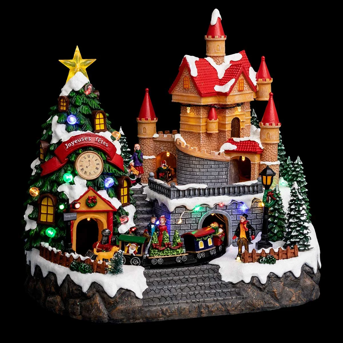 Aldeia decorativa com castelo da hôma, fotografia 1