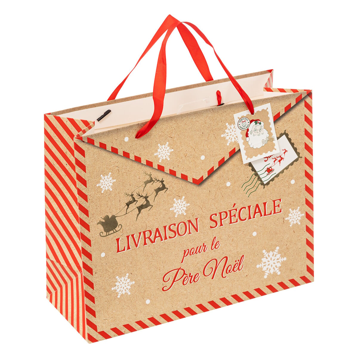 Saco de oferta carta pai natal 26x32cm da hôma, fotografia 1