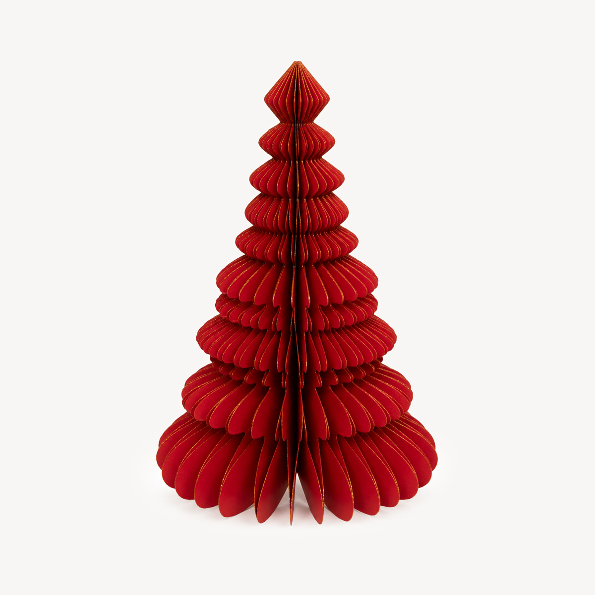Árvore de natal origami vermelha 30cm by hôma, photo 1