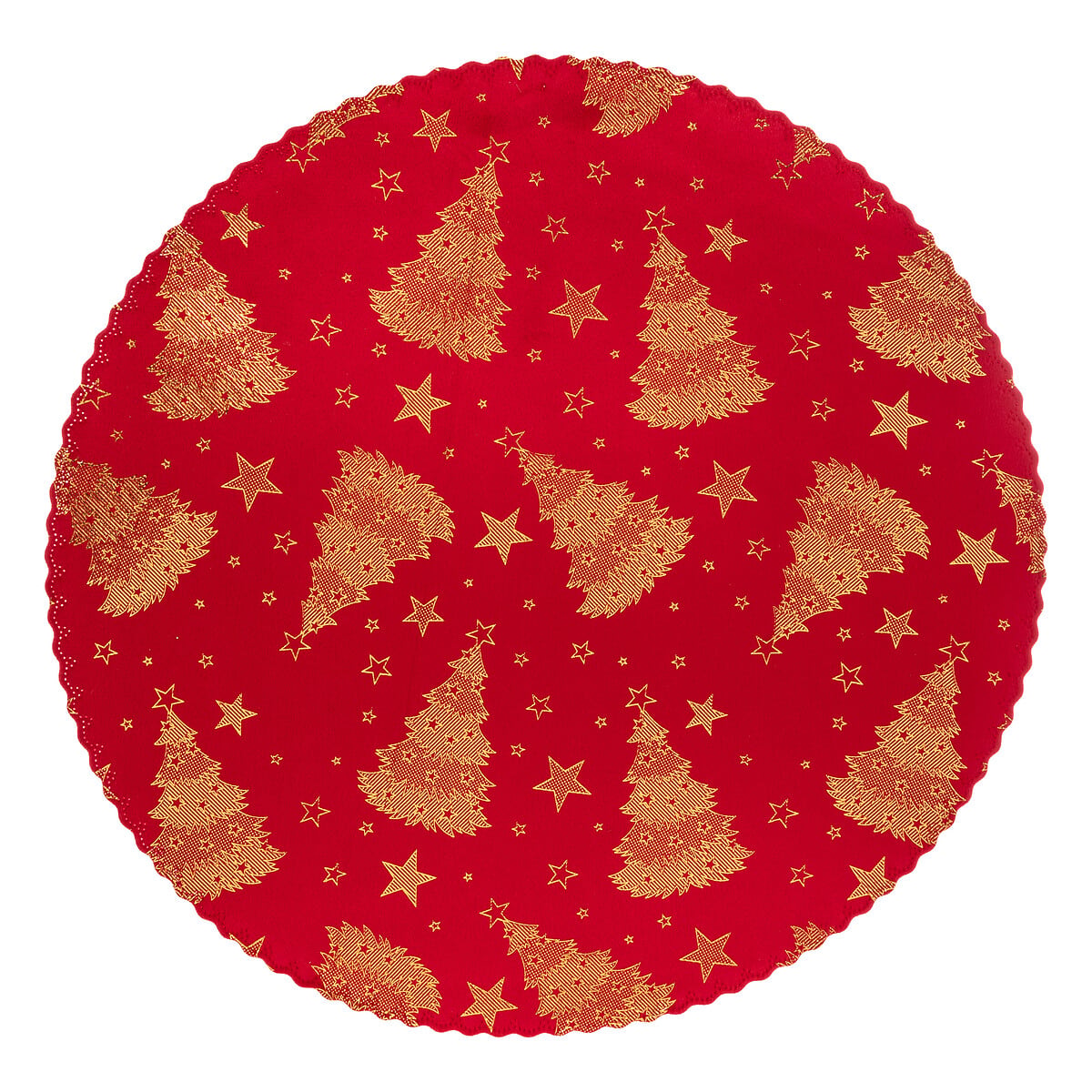 Individual de mesa vermelho em veludo 38cm by hôma, photo 1