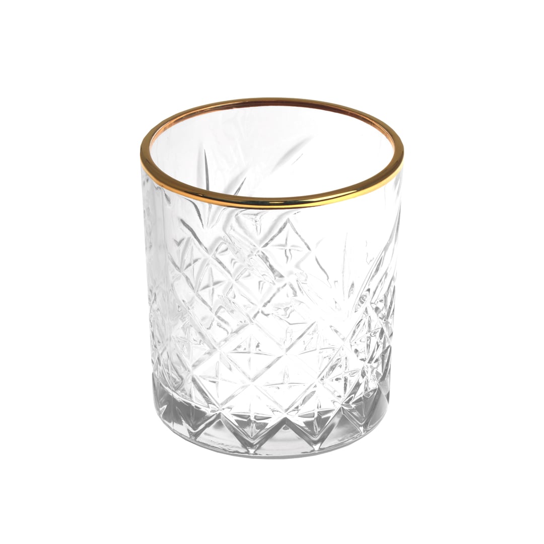 Copo de whisky TIMELESS com beira dourada by hôma, photo 1