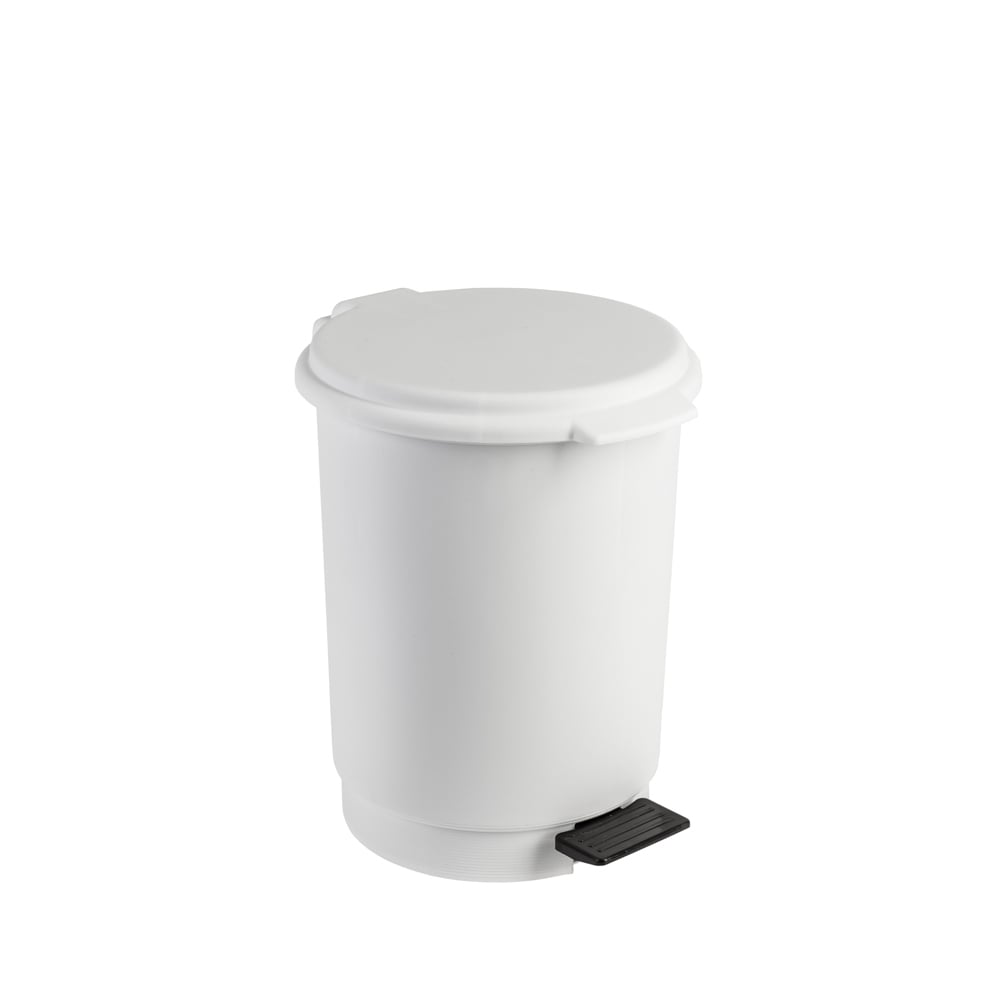 Balde wc branco com pedal 6l da hôma, fotografia 1