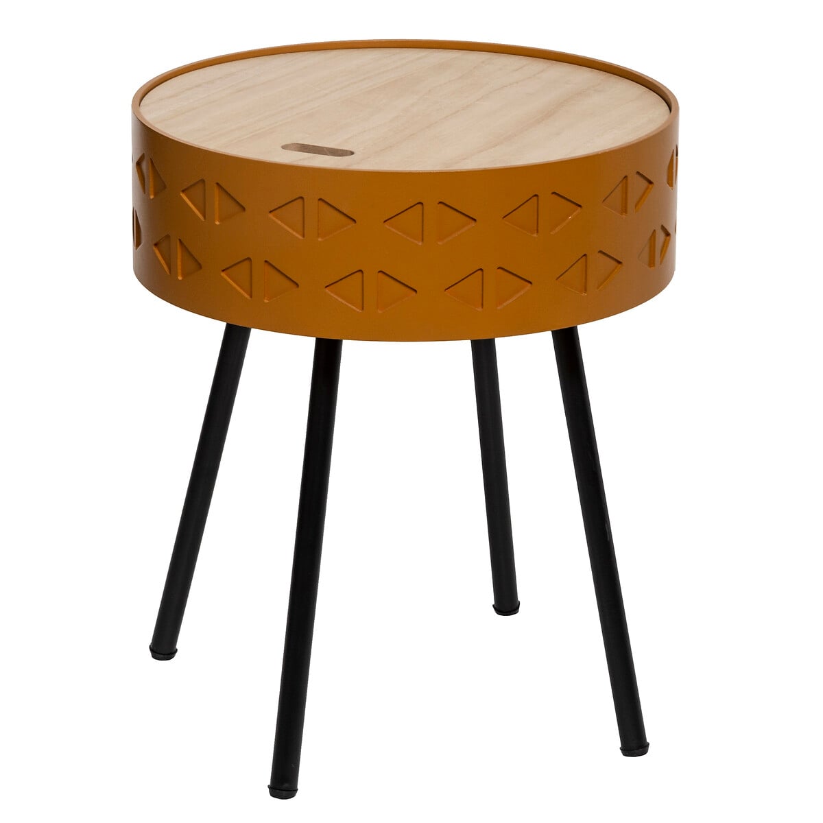 Mesa de apoio SHIRO mostarda em mdf com arrumação by hôma, photo 1