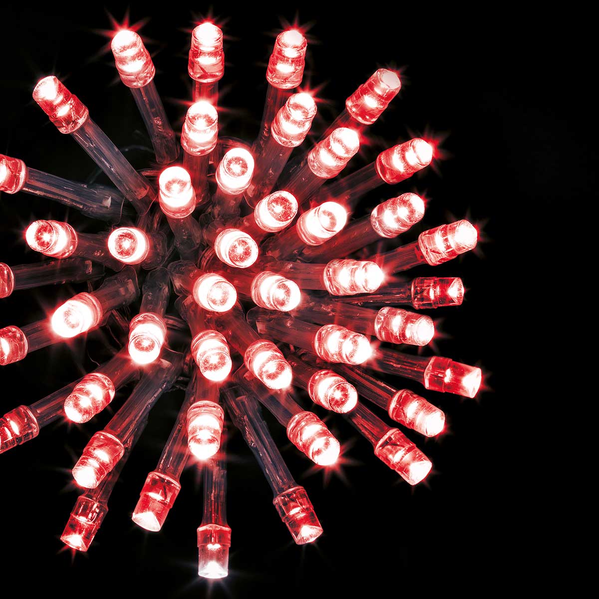 Série Luminosa De Natal Vermelha 100 LEDs 10m da hôma, fotografia 1